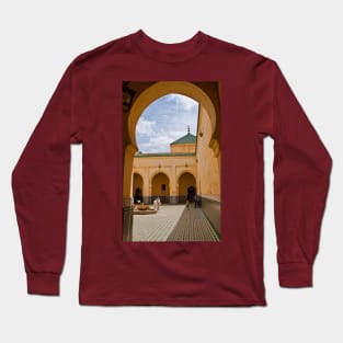 Morocco. Meknes. Mausoleum of Moulay Ismail. Inner courtyard. Long Sleeve T-Shirt